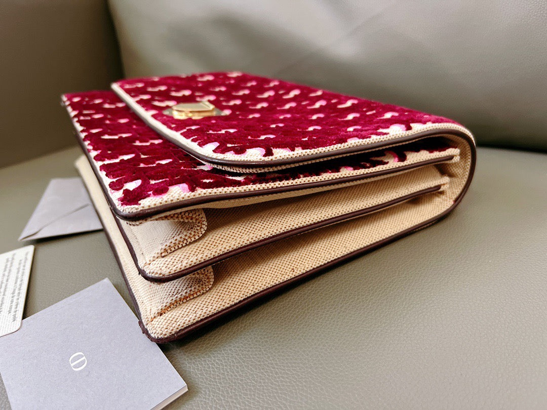 Dior - Diorama - Velvet - Burgundy - (medium)