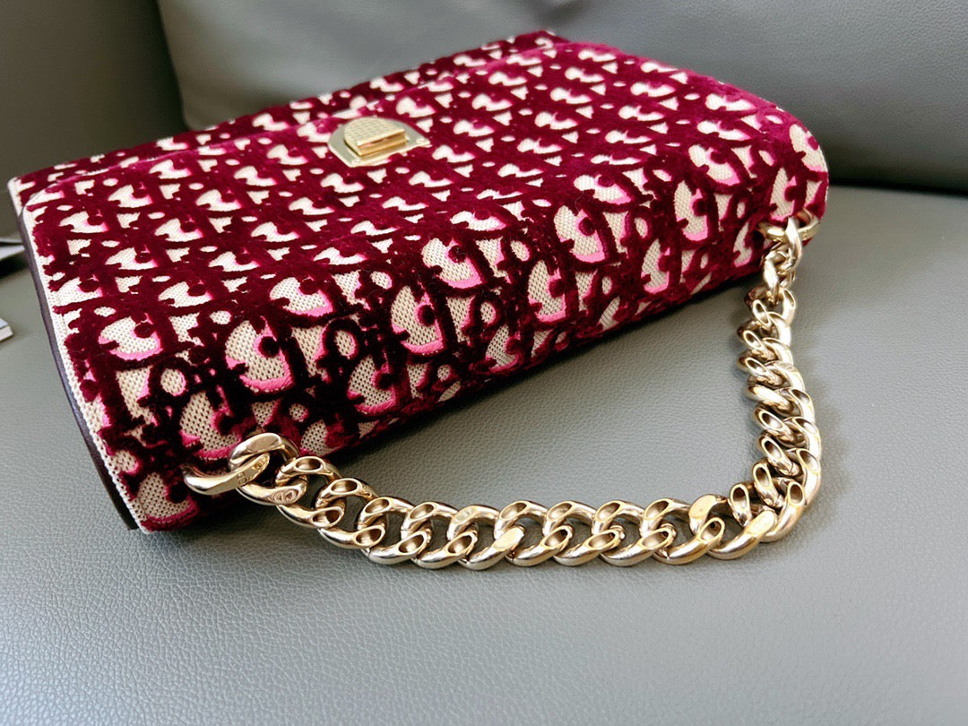 Dior - Diorama - Velvet - Burgundy - (medium)
