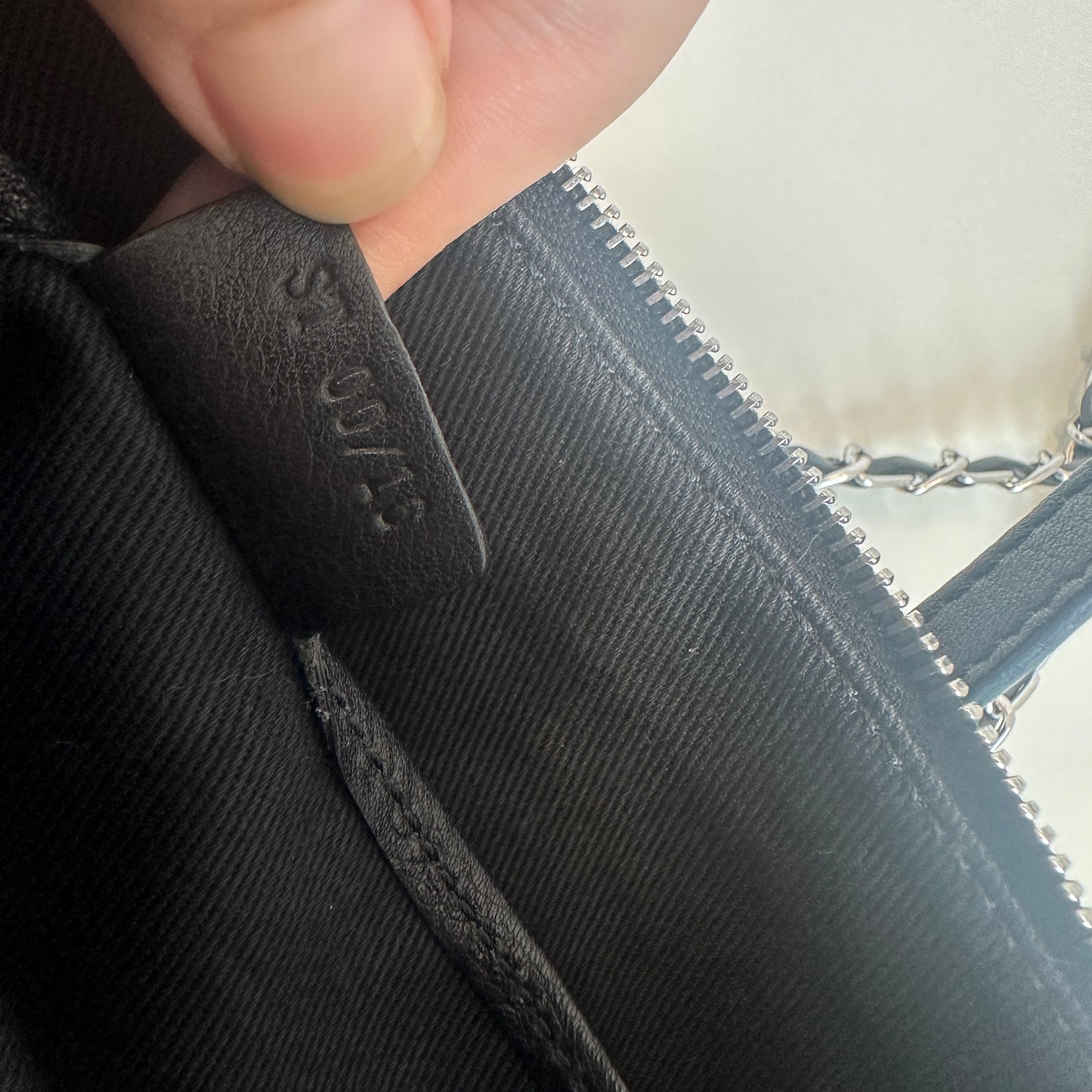 Celine - Triomphe Suede Shoulder Bag - Suede - Black - (small)