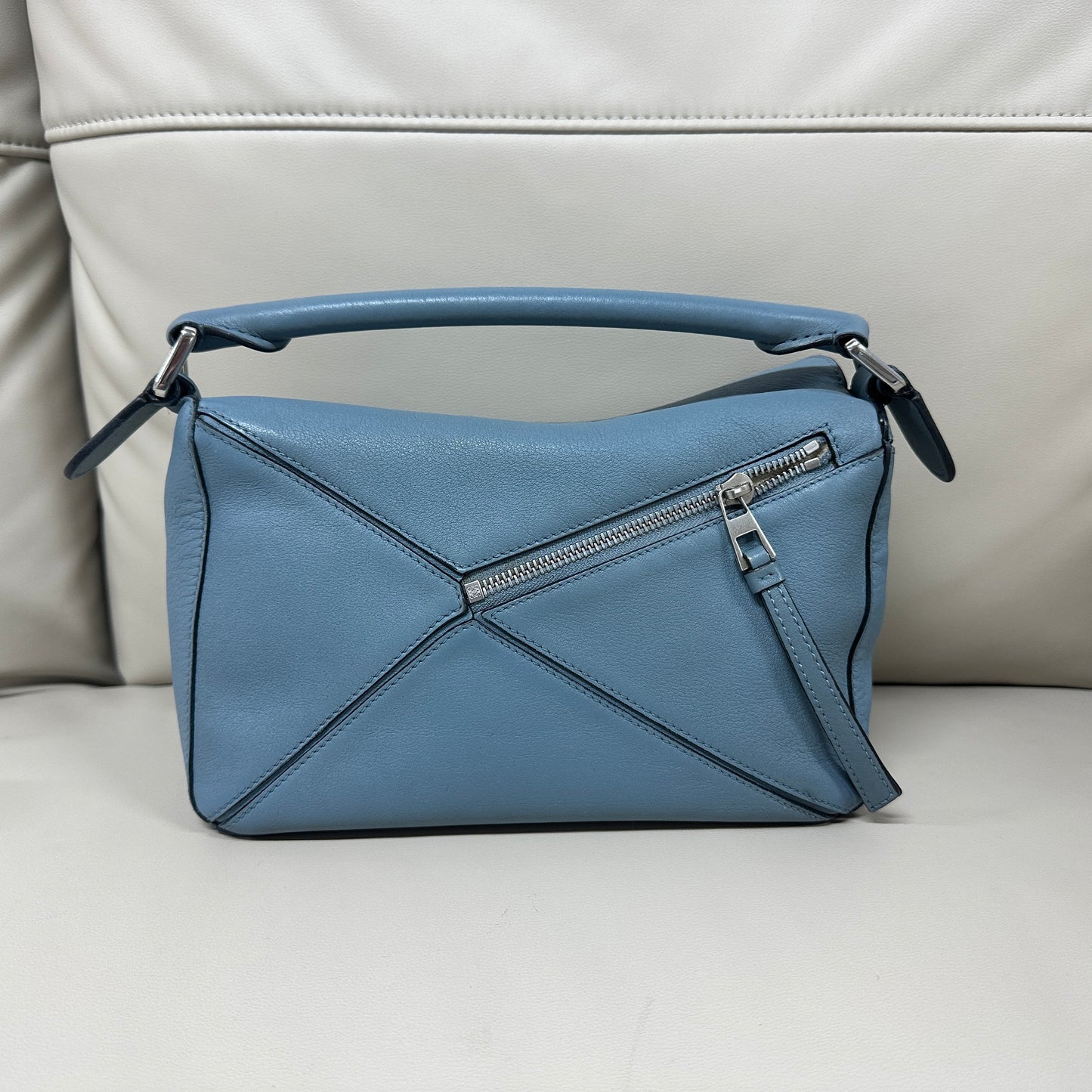Loewe - Puzzle Bag Small - Grained leather - Blue - (Small)