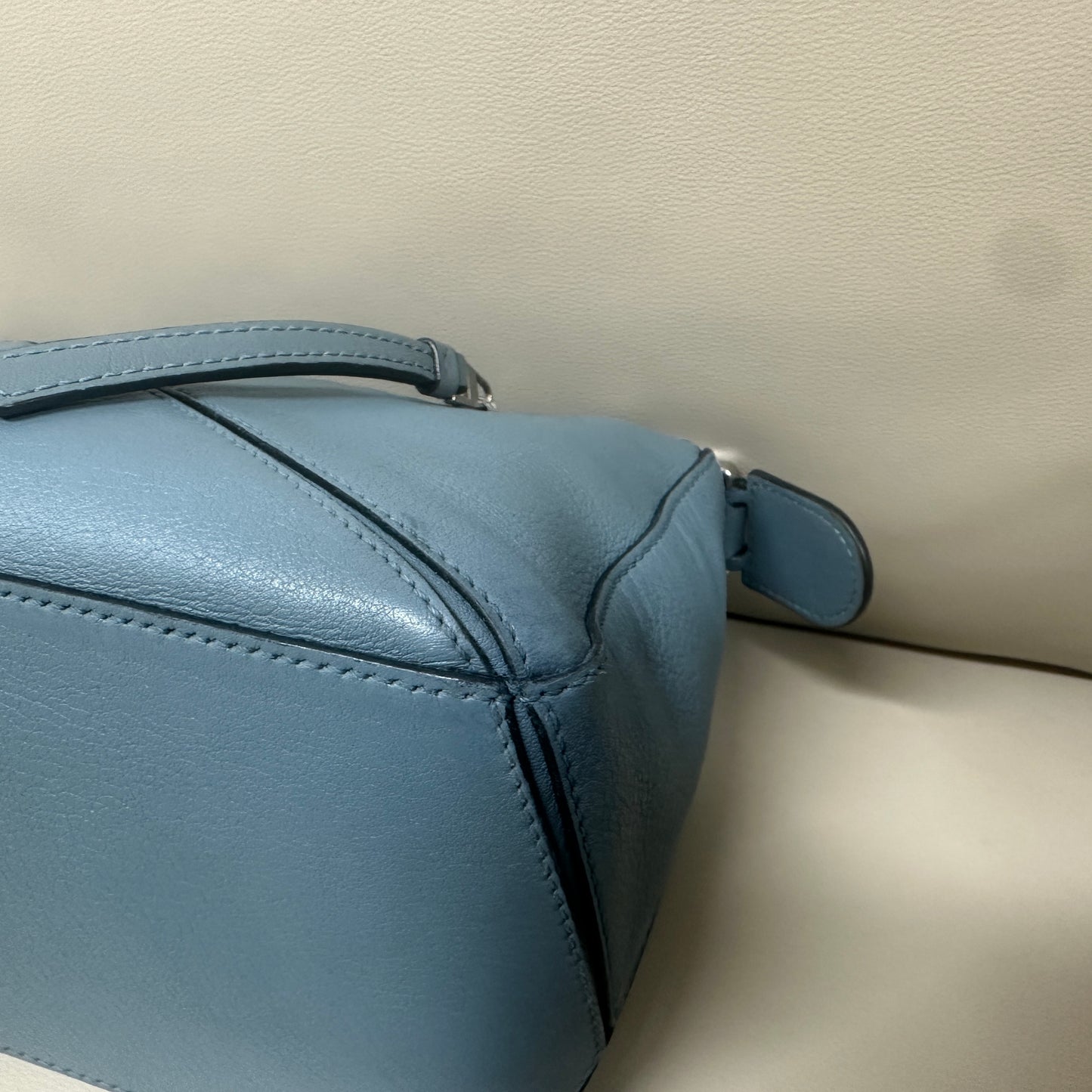 Loewe - Puzzle Bag Small - Grained leather - Blue - (Small)