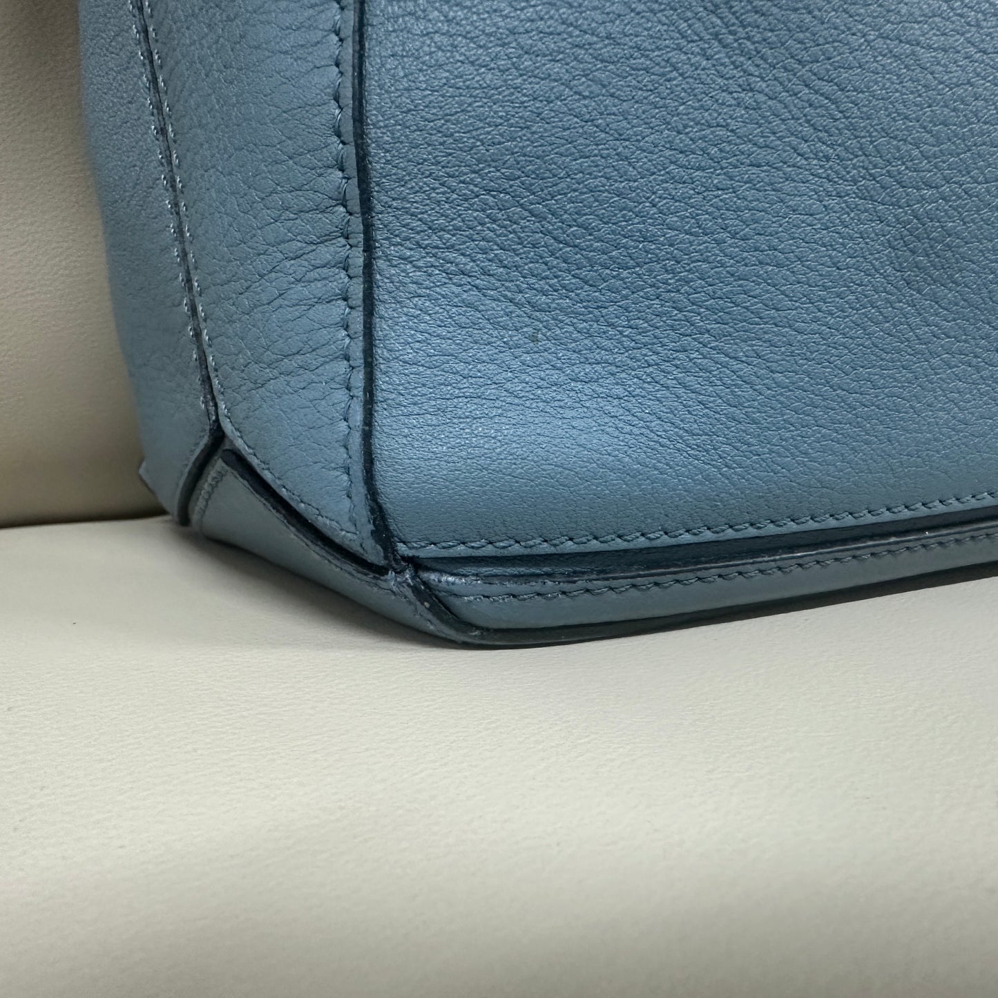 Loewe - Puzzle Bag Small - Grained leather - Blue - (Small)