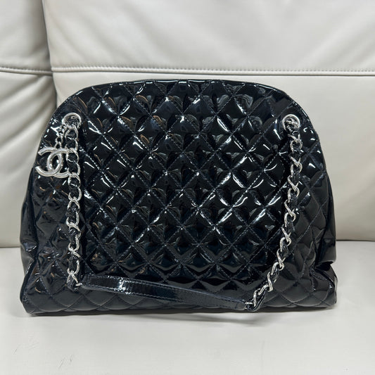 Chanel - Quilted Bowling Bag - Patent leather - Black - (Large)