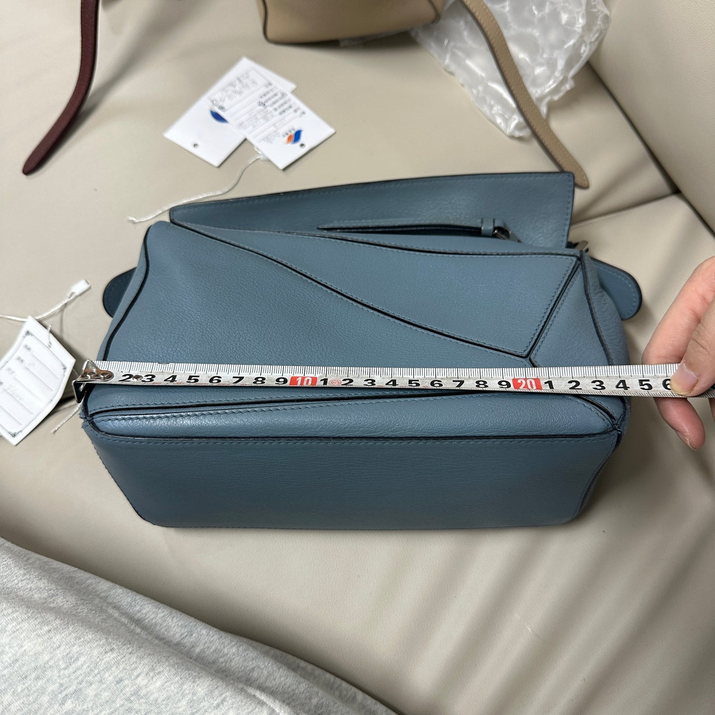 Loewe - Puzzle Bag Small - Grained leather - Blue - (Small)