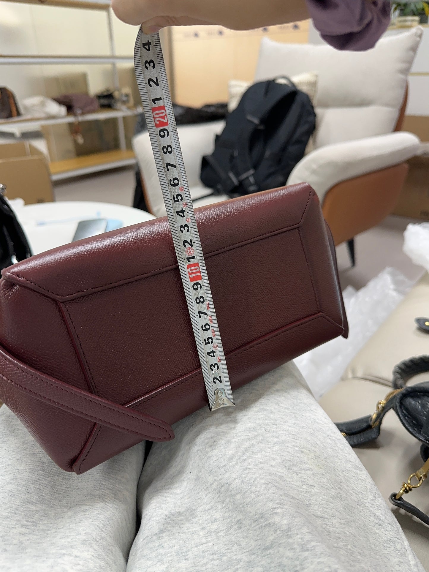 Celine - Belt Bag - Leather - Burgundy - (Medium)
