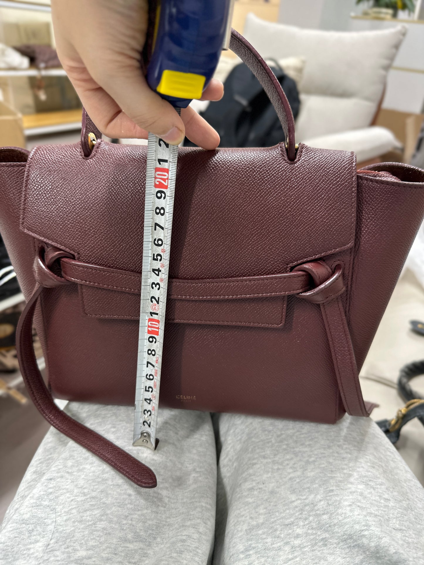 Celine - Belt Bag - Leather - Burgundy - (Medium)