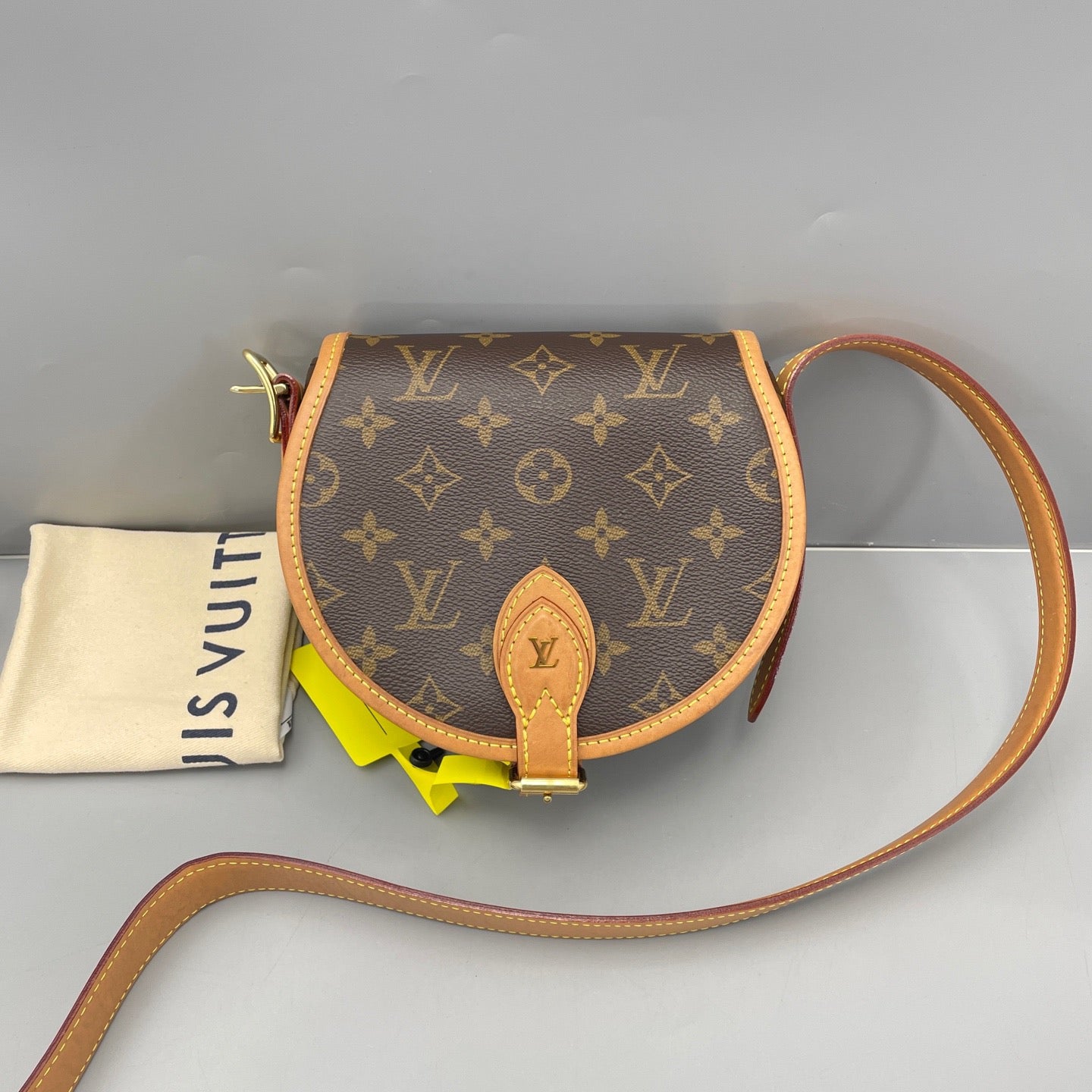 Louis Vuitton - Saddle Bag - Monogram coated canvas with natural Vachetta leather trim and strap, microfiber lining - Brown - (mini)