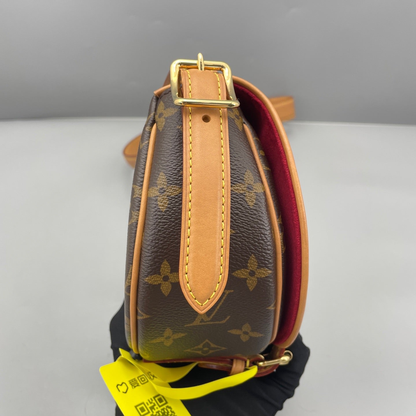 Louis Vuitton - Saddle Bag - Monogram coated canvas with natural Vachetta leather trim and strap, microfiber lining - Brown - (mini)