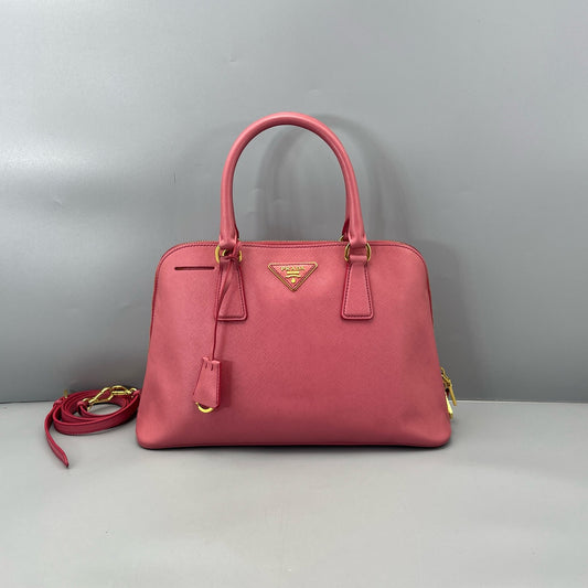 Prada - Galleria Saffiano Lux - Saffiano leather - Rose Pink - (Medium)