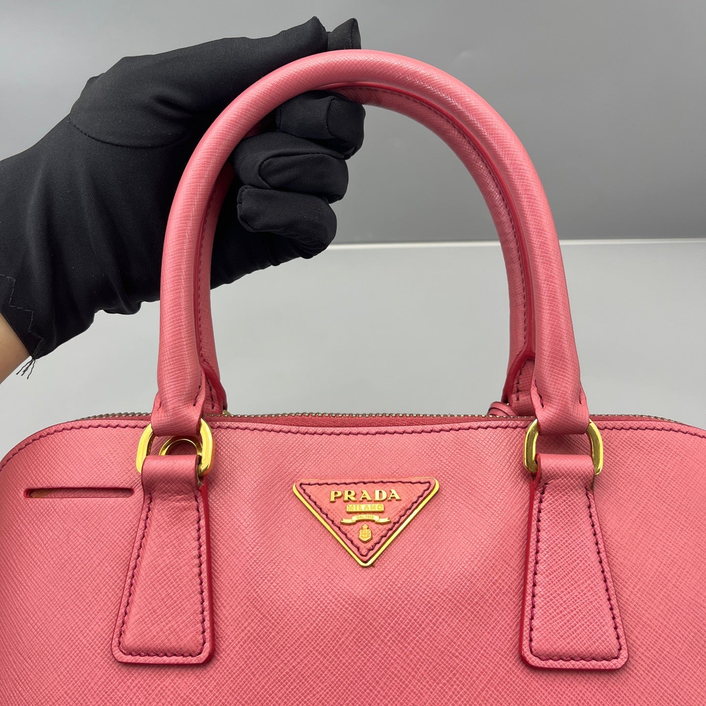 Prada - Galleria Saffiano Lux - Saffiano leather - Rose Pink - (Medium)