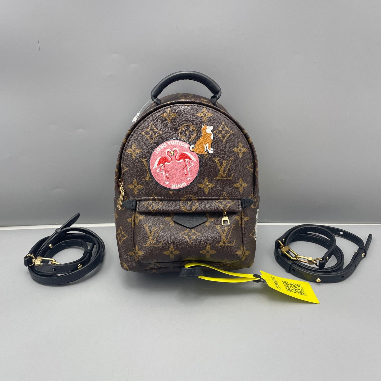 Louis Vuitton - Palm Springs Mini Backpack - Monogram coated canvas with leather trim - Brown - (mini)