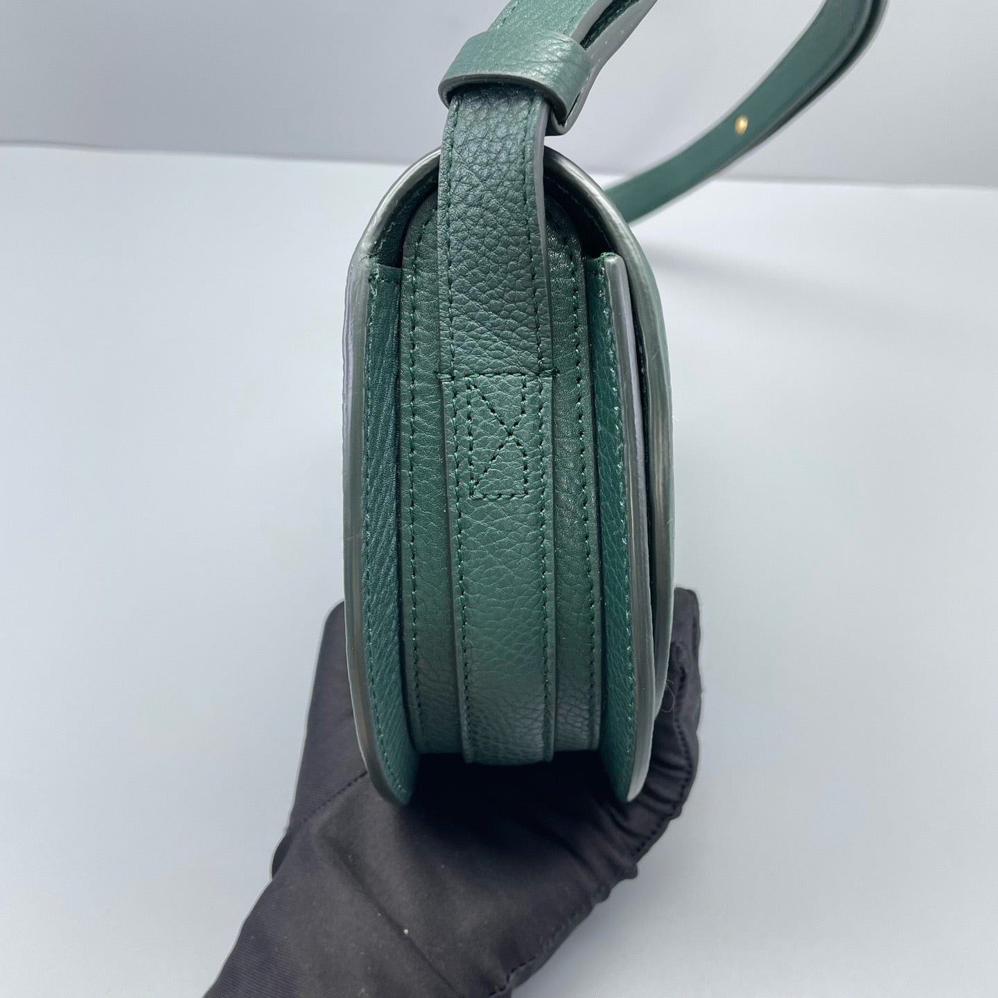 Burberry - Saddle Bag - Leather - Green - (mini)
