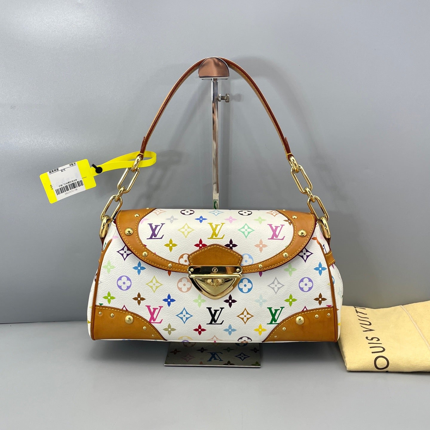 Louis Vuitton - Marilyn - Monogram Multicolore coated canvas with Vachetta leather trim - White with multicolour monogram and natural tan Vachetta - (medium)