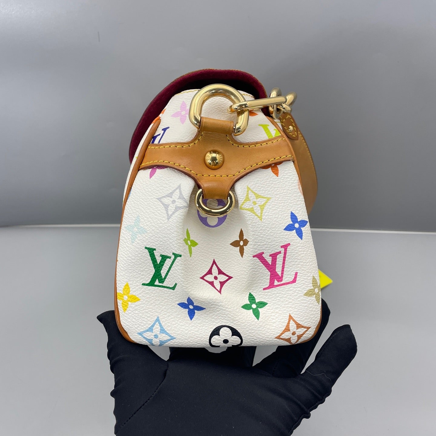 Louis Vuitton - Marilyn - Monogram Multicolore coated canvas with Vachetta leather trim - White with multicolour monogram and natural tan Vachetta - (medium)
