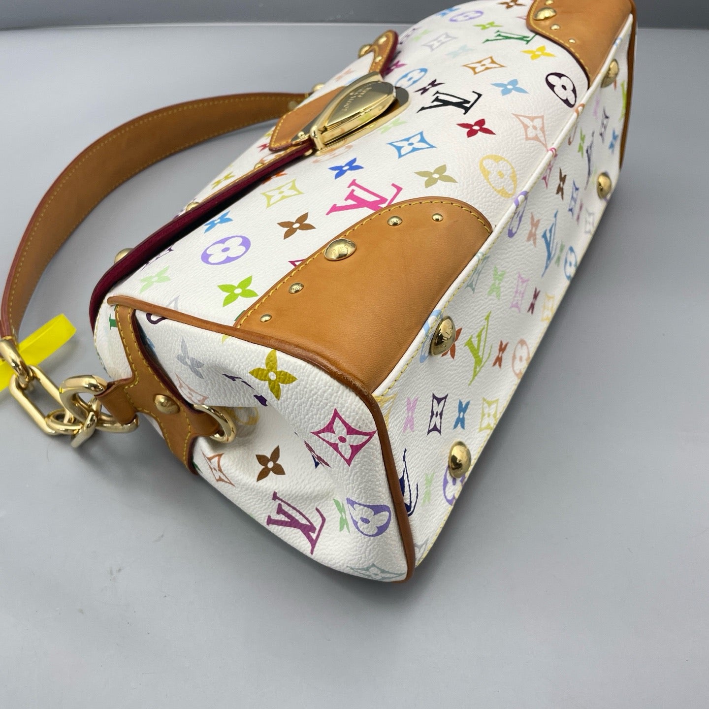 Louis Vuitton - Marilyn - Monogram Multicolore coated canvas with Vachetta leather trim - White with multicolour monogram and natural tan Vachetta - (medium)