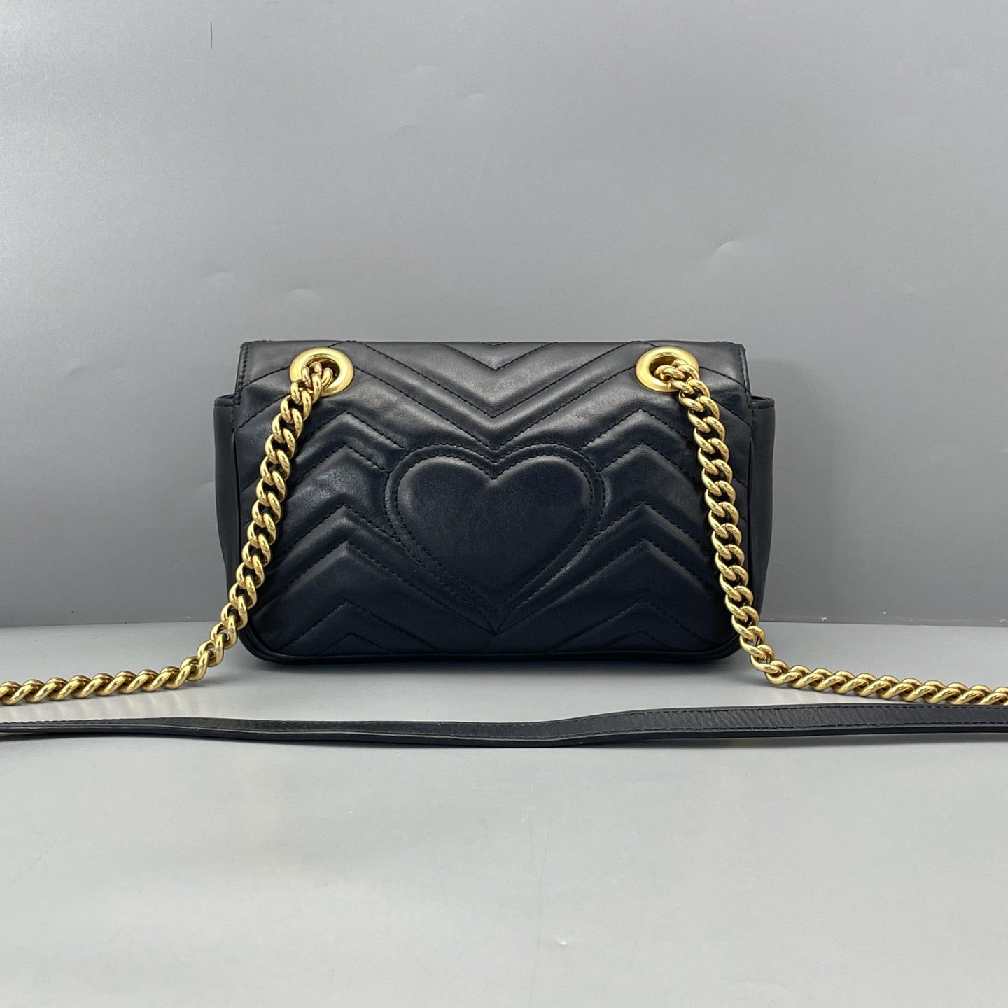 Gucci - GG Marmont Matelassé Mini Bag - Leather - Black - (mini)
