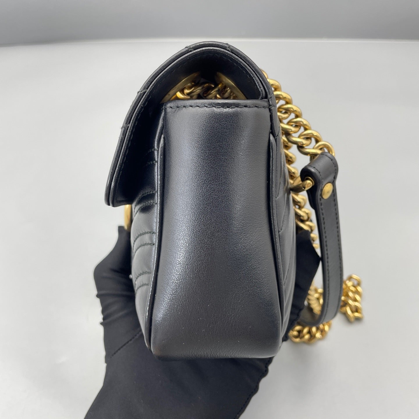 Gucci - GG Marmont Matelassé Mini Bag - Leather - Black - (mini)