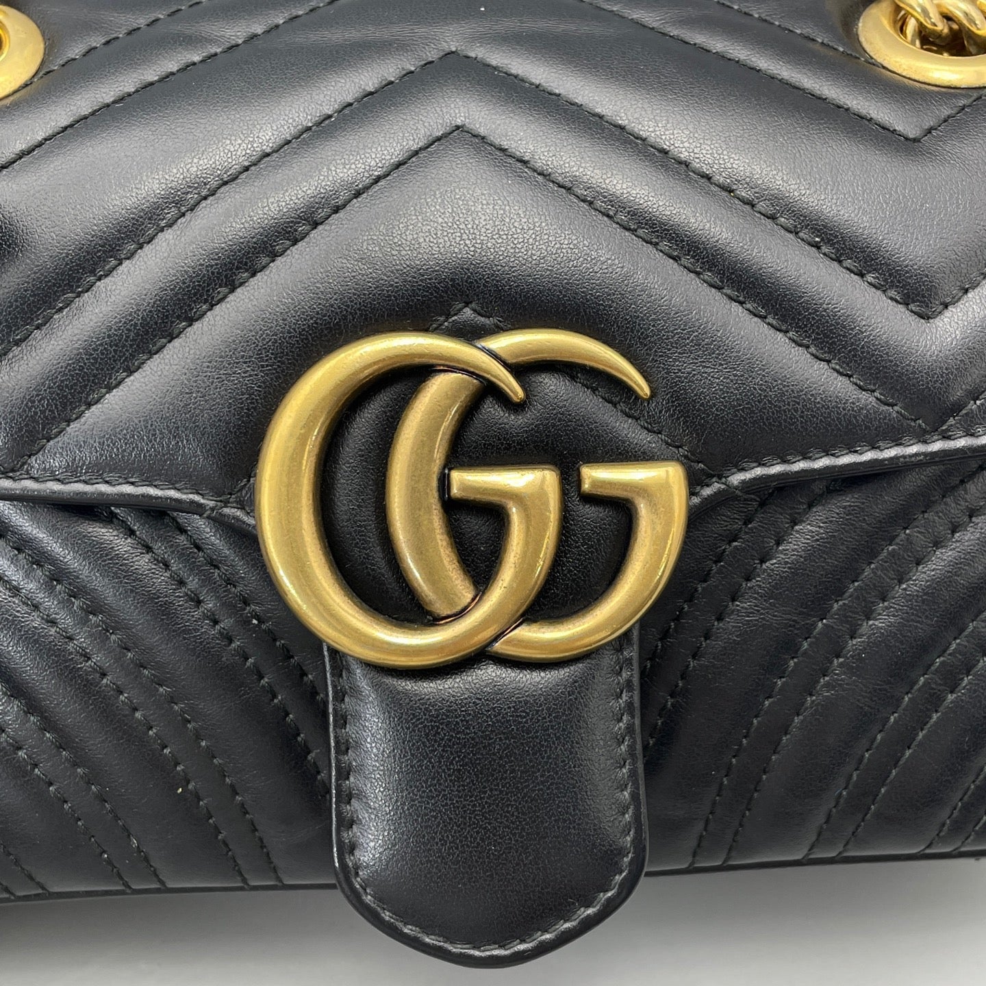 Gucci - GG Marmont Matelassé Mini Bag - Leather - Black - (mini)