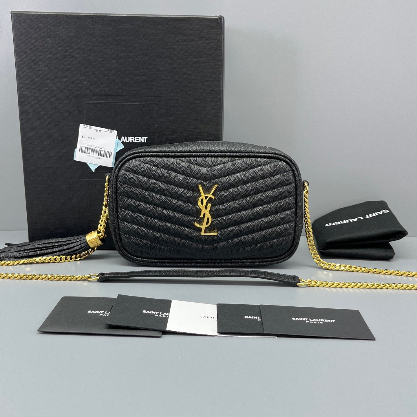 Saint Laurent - Lou Camera Bag - Leather - Black - (mini)