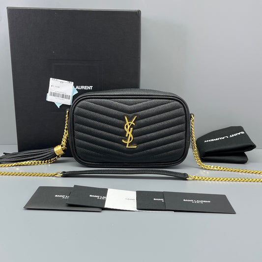Saint Laurent - Lou Camera Bag - Leather - Black - (mini)