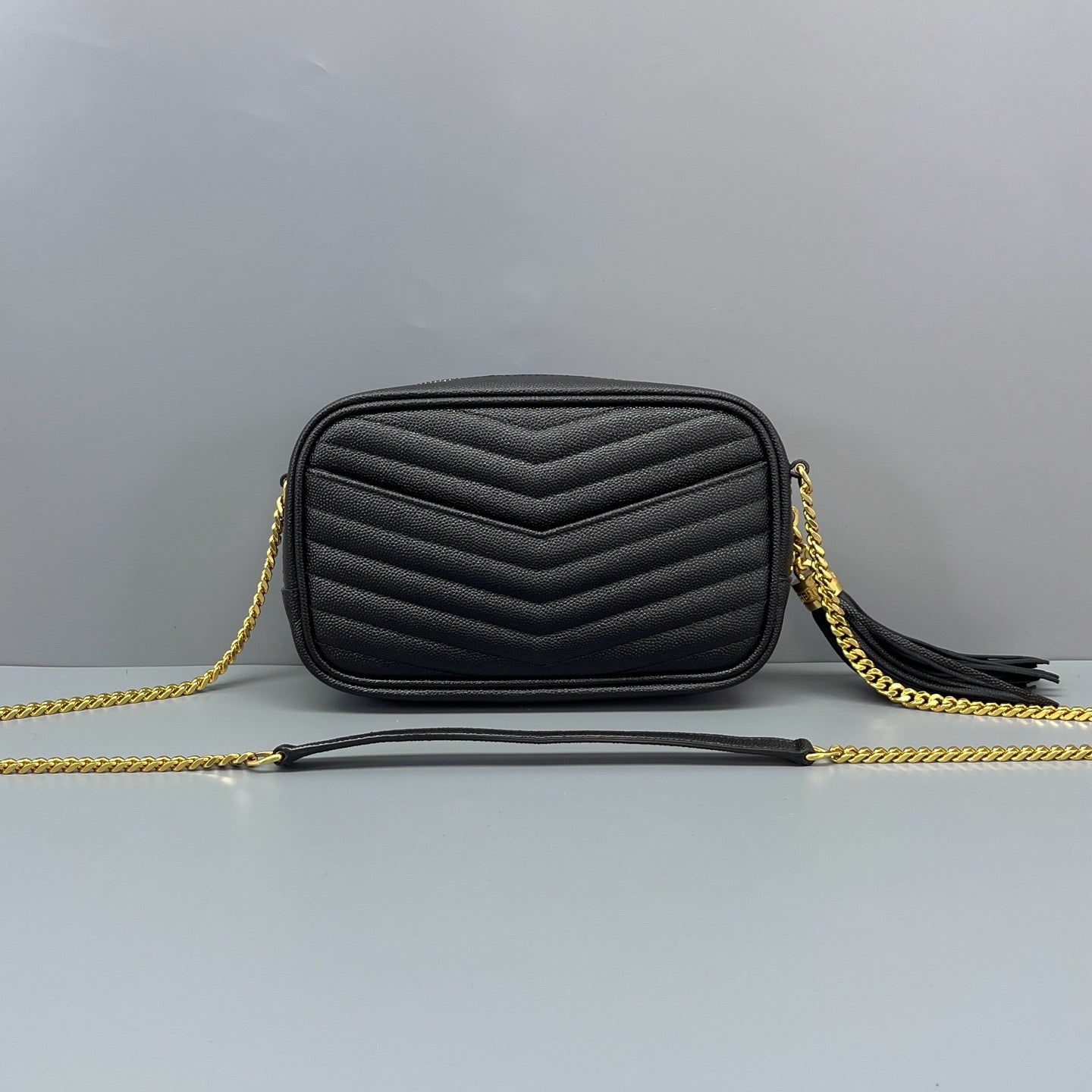 Saint Laurent - Lou Camera Bag - Leather - Black - (mini)