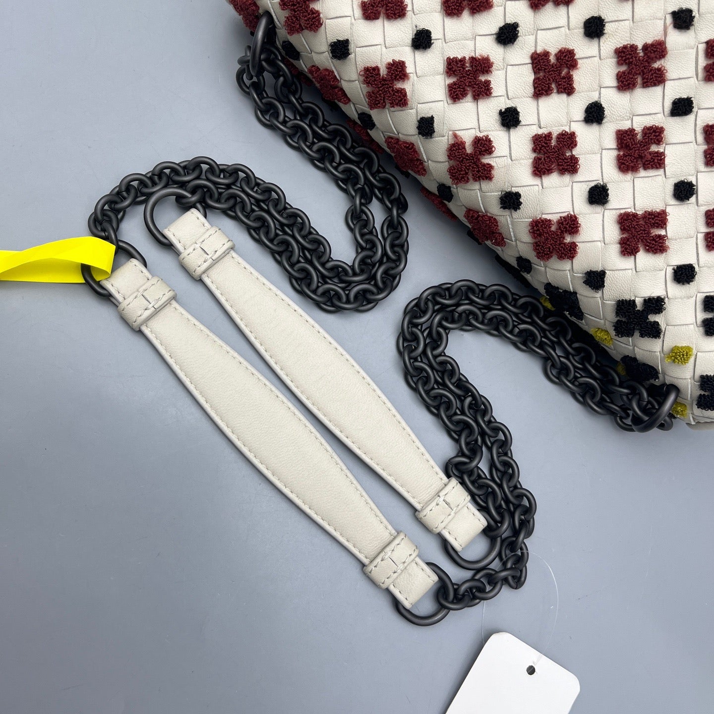 Bottega Veneta - Limited Edition Intrecciato Embroidered Crossbody Bag - Leather - White with Multicolour Embroidery - (Small)