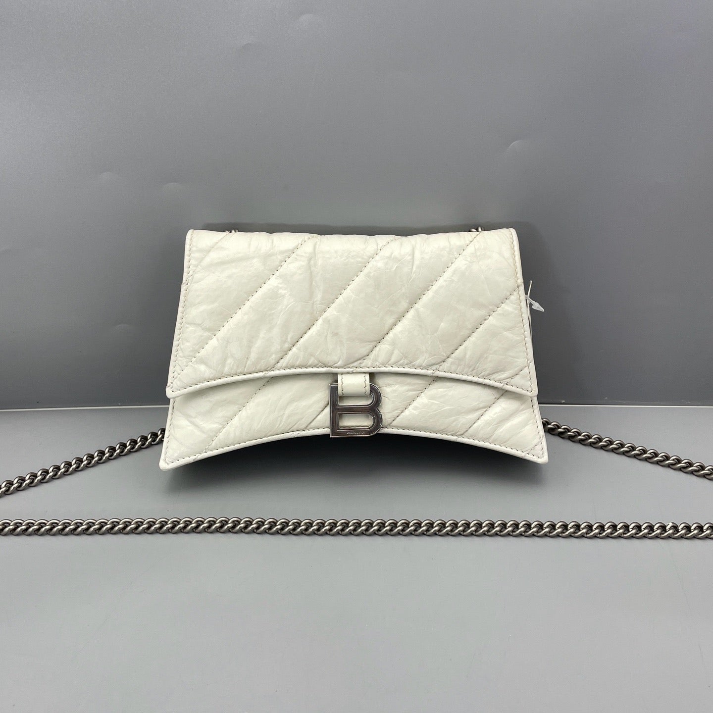 Balenciaga - Crush Small - Crinkled leather - White - (Small)