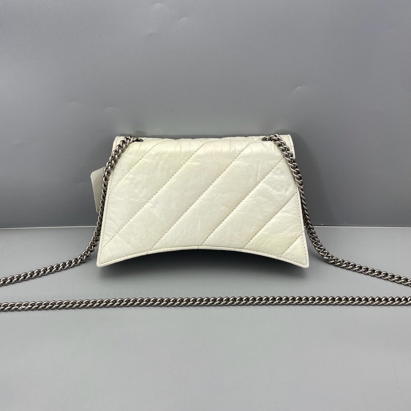 Balenciaga - Crush Small - Crinkled leather - White - (Small)