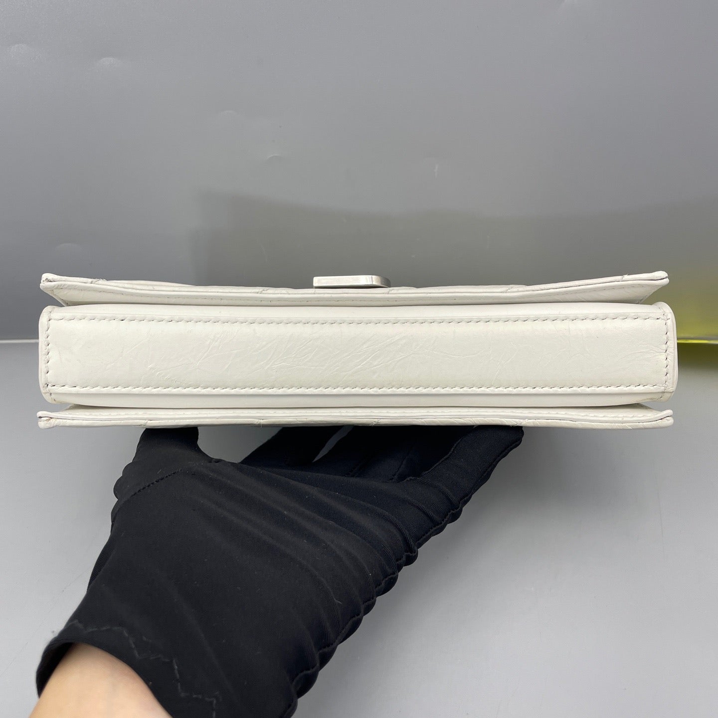 Balenciaga - Crush Small - Crinkled leather - White - (Small)