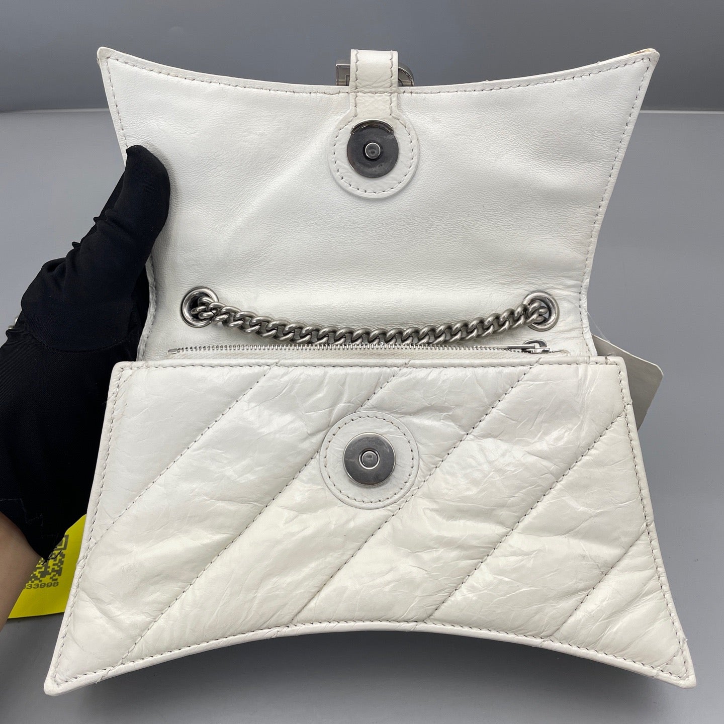 Balenciaga - Crush Small - Crinkled leather - White - (Small)