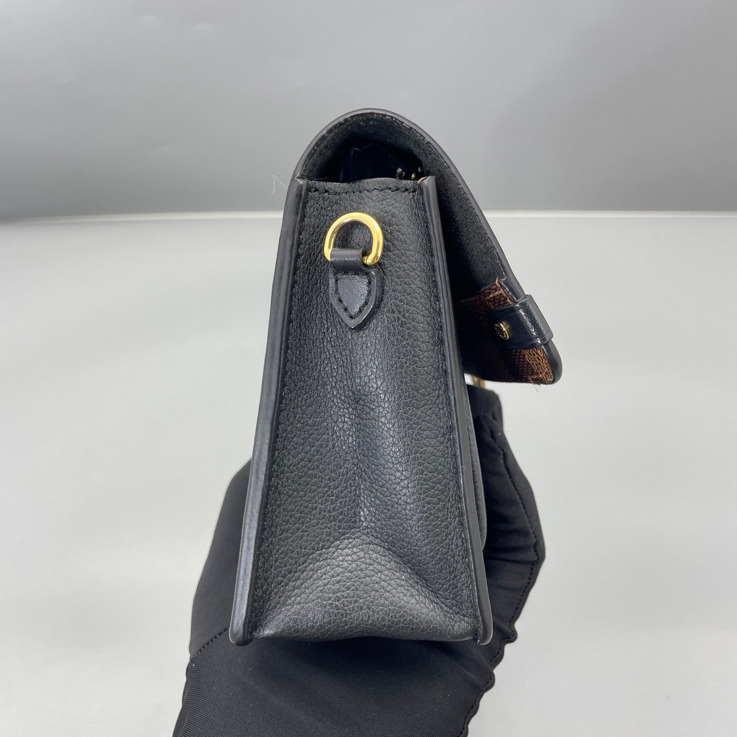 Louis Vuitton - Vavin WOC - Damier Ebene canvas and grained leather - Brown and Black - (mini)