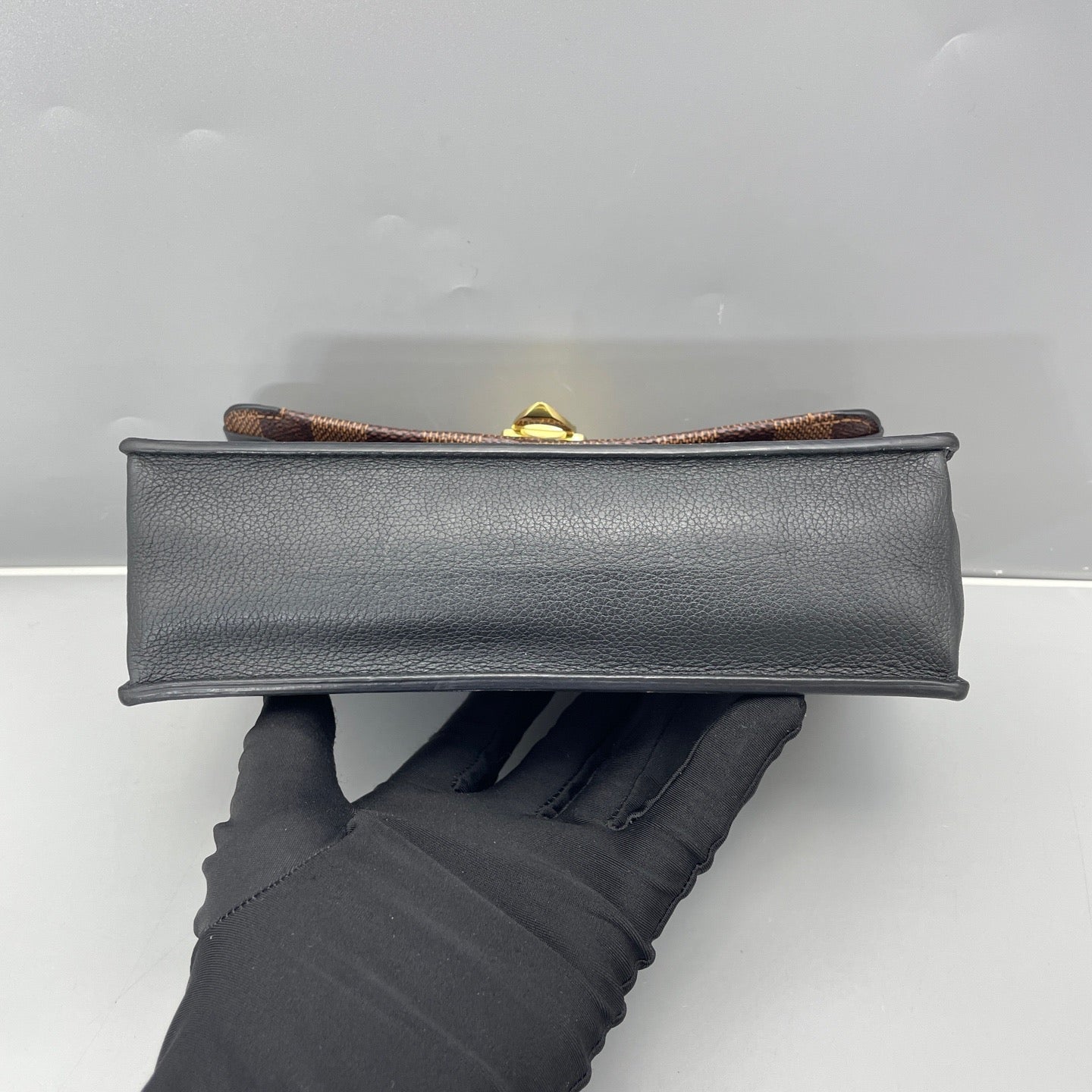 Louis Vuitton - Vavin WOC - Damier Ebene canvas and grained leather - Brown and Black - (mini)