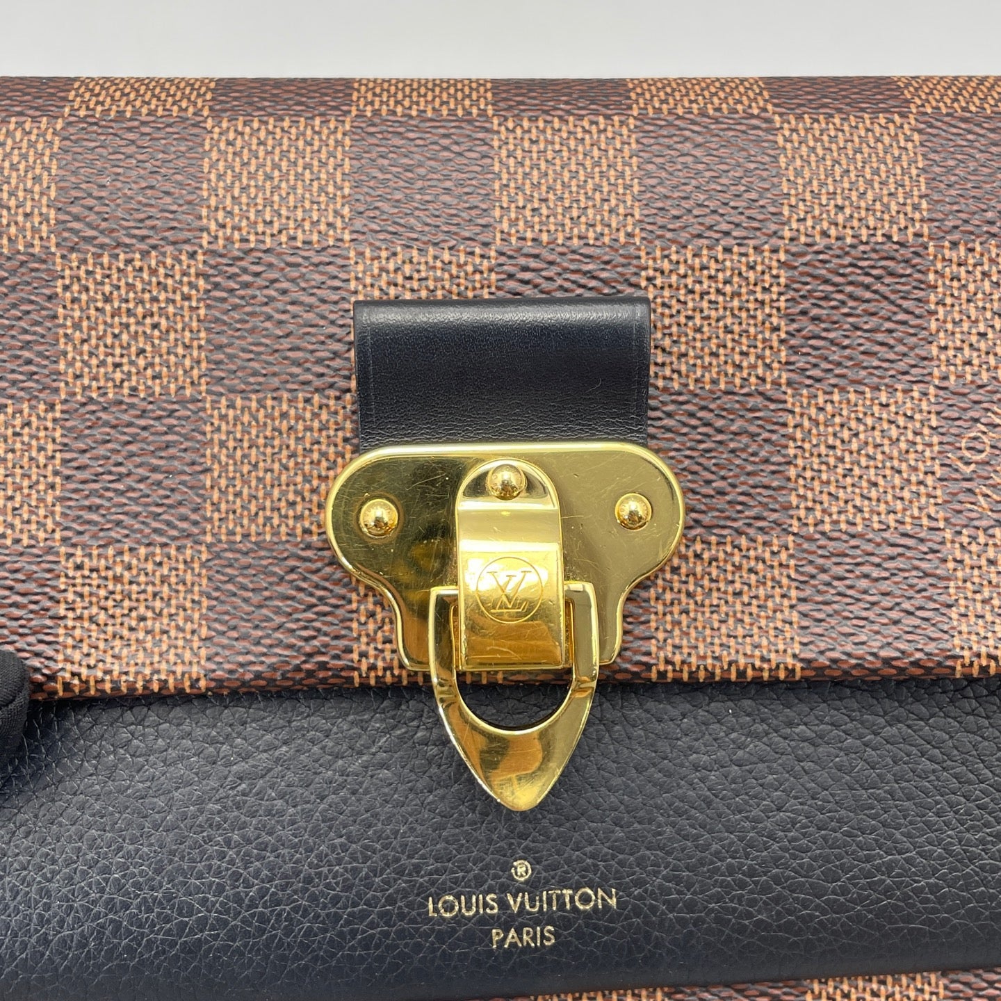 Louis Vuitton - Vavin WOC - Damier Ebene canvas and grained leather - Brown and Black - (mini)