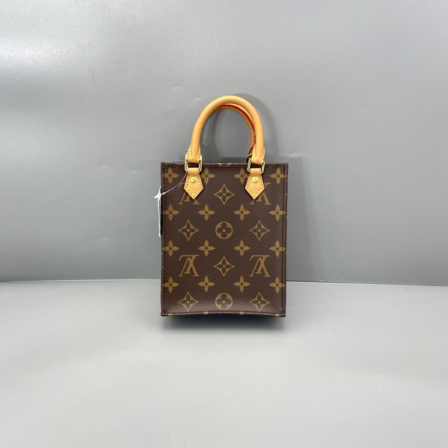 Louis Vuitton - Mini Sac Plat - Monogram coated canvas and Vachetta leather - Brown - (mini)