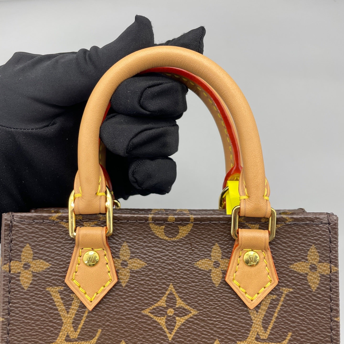 Louis Vuitton - Mini Sac Plat - Monogram coated canvas and Vachetta leather - Brown - (mini)