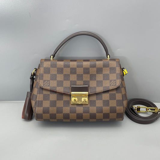 Louis Vuitton - Postman Satchel with Tassel - Damier Ebene coated canvas with leather trim - Brown - (small)