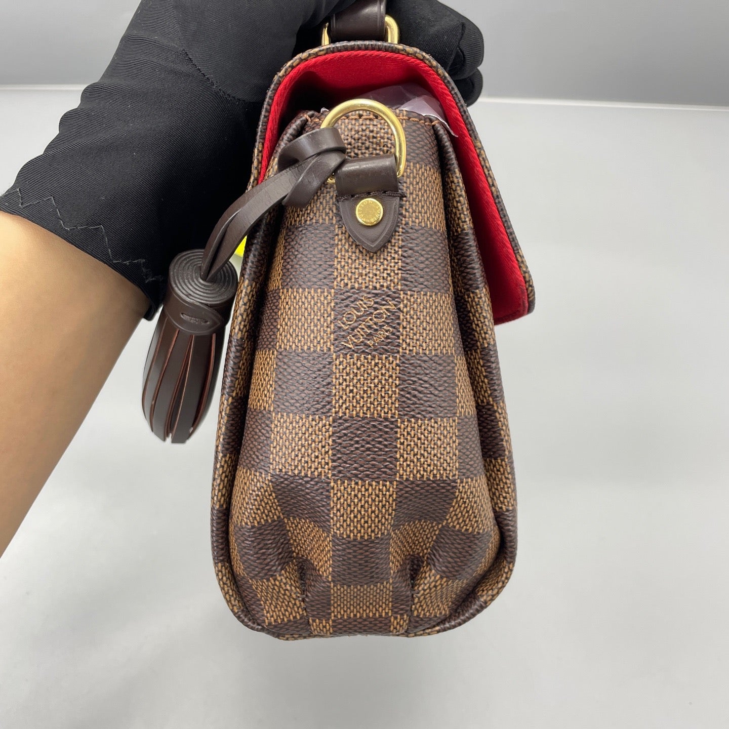 Louis Vuitton - Postman Satchel with Tassel - Damier Ebene coated canvas with leather trim - Brown - (small)