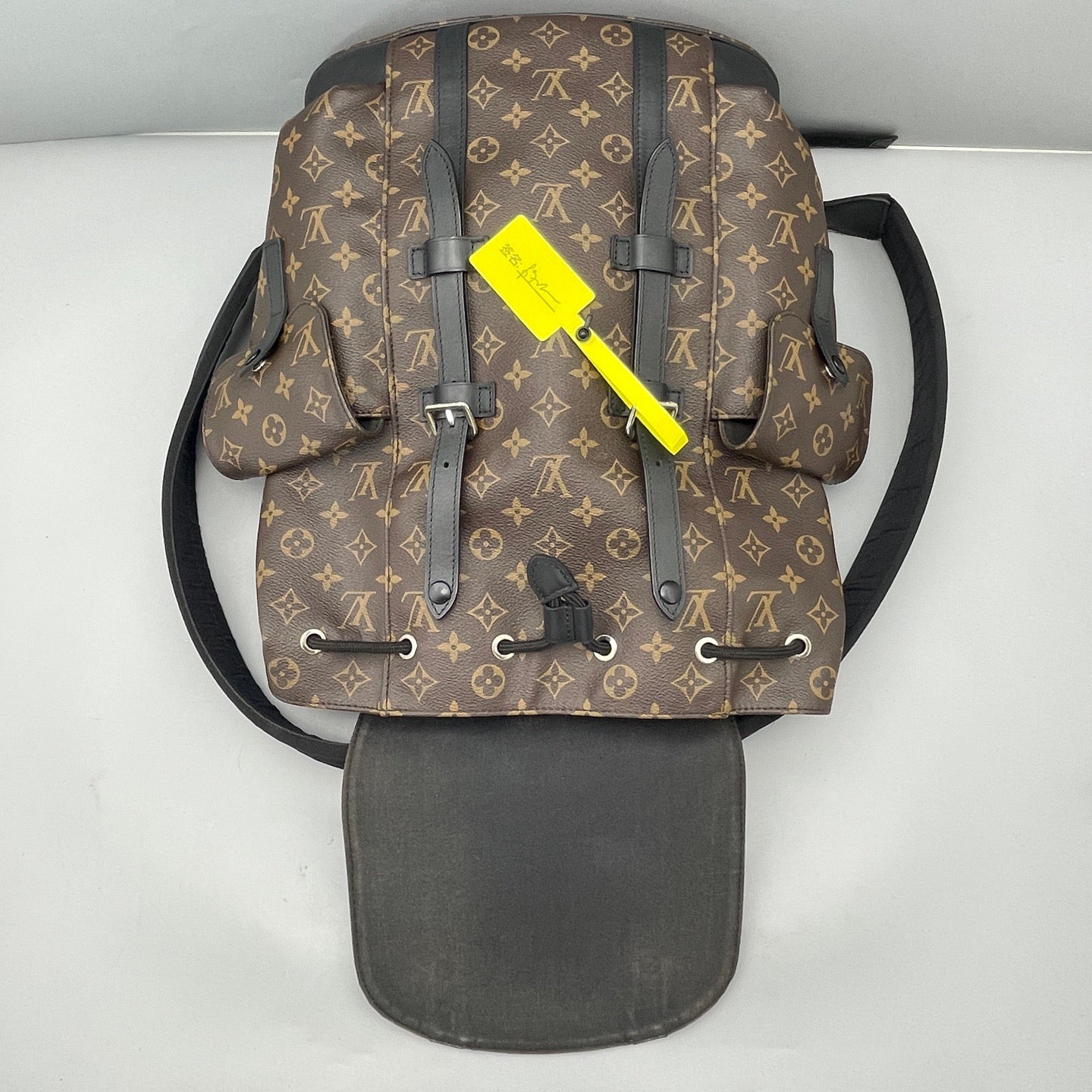 Louis Vuitton - Montsouris Backpack - Monogram coated canvas with leather trim - Brown - (Large)