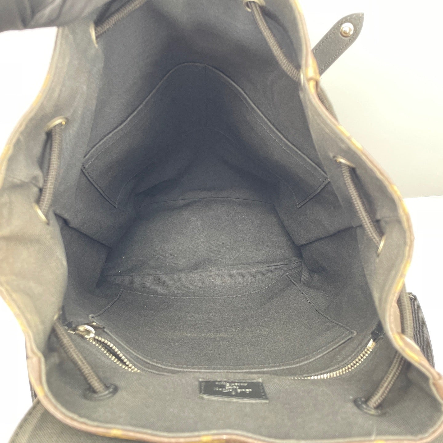 Louis Vuitton - Montsouris Backpack - Monogram coated canvas with leather trim - Brown - (Large)