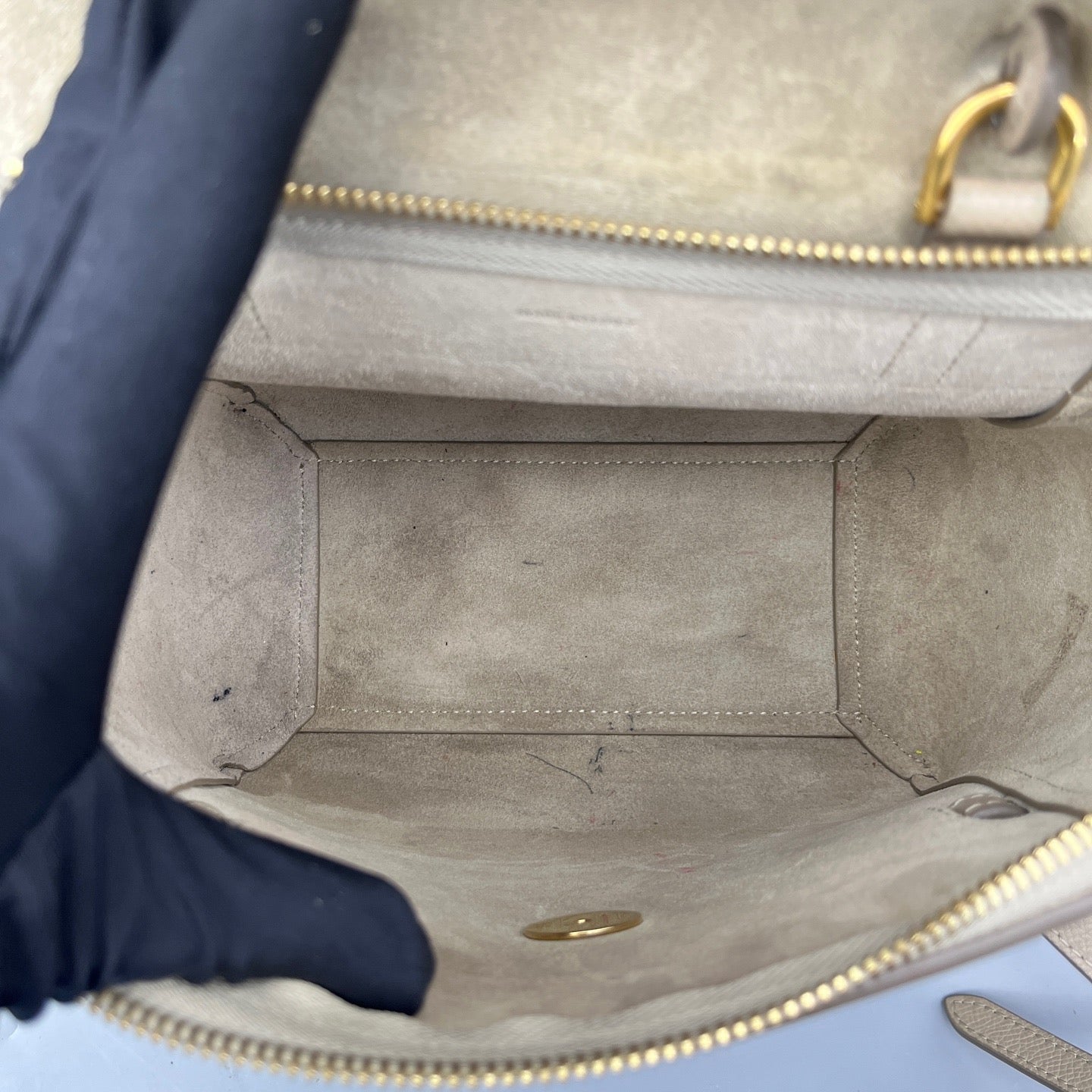 Celine - Belt Bag Nano - Grained leather - Beige - (mini)