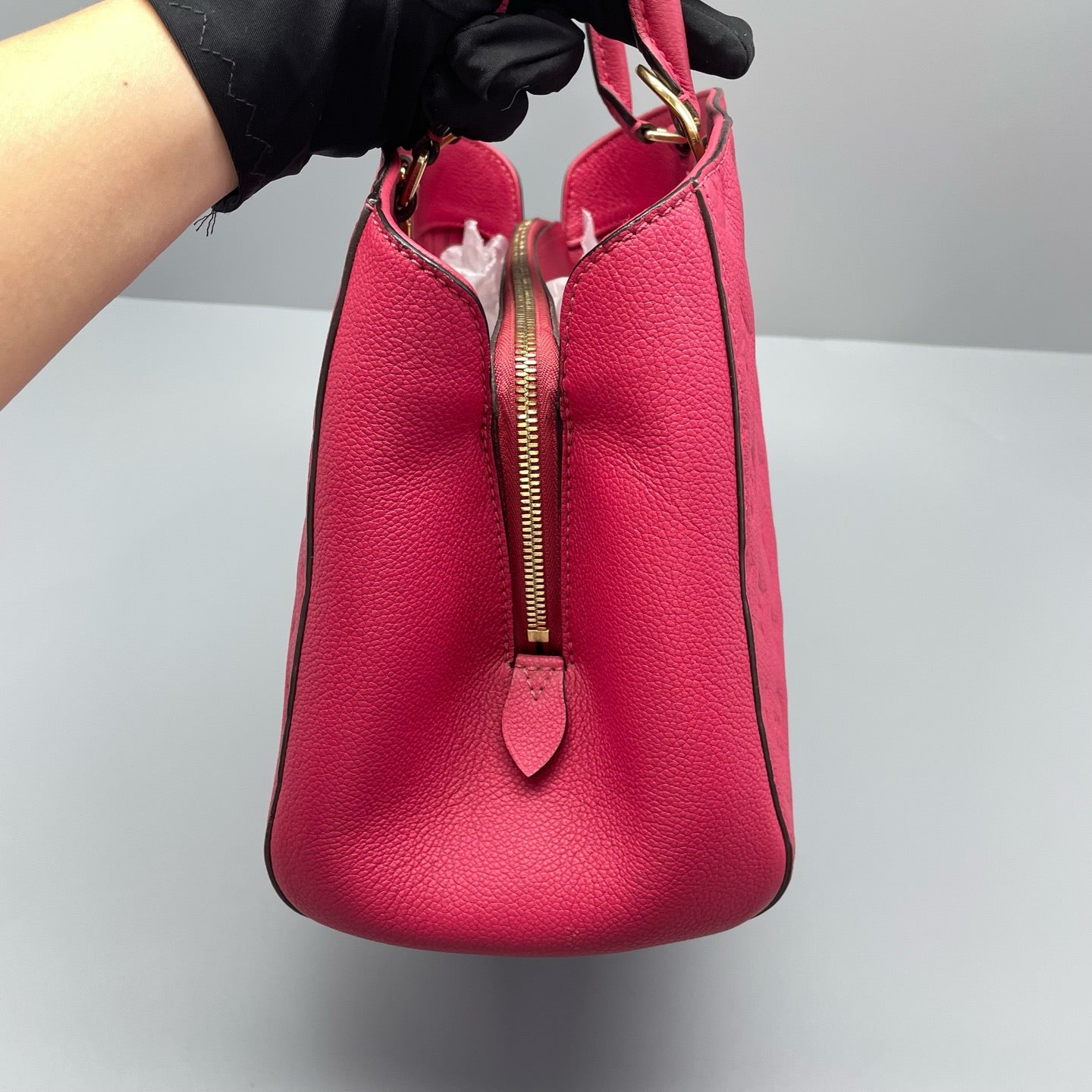 Louis Vuitton - Montaigne MM - Monogram Empreinte leather - Red - (medium)