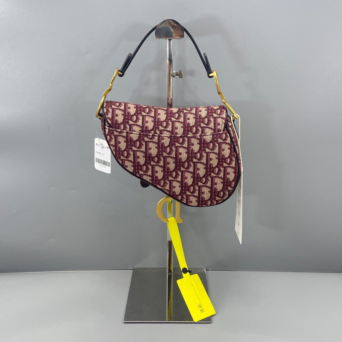 Dior - Saddle bag - Oblique jacquard canvas and Leather - Red - (Small)
