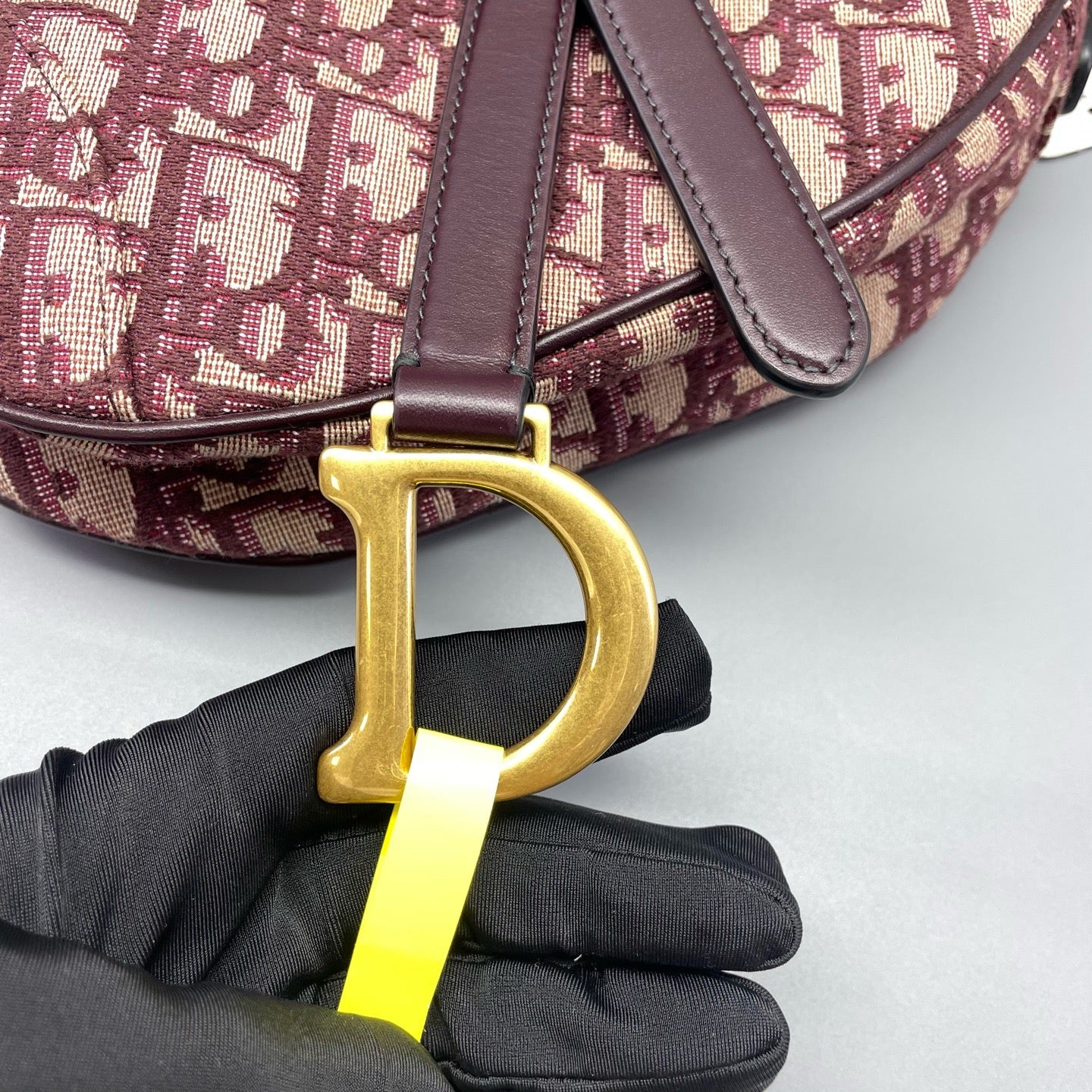 Dior - Saddle bag - Oblique jacquard canvas and Leather - Red - (Small)