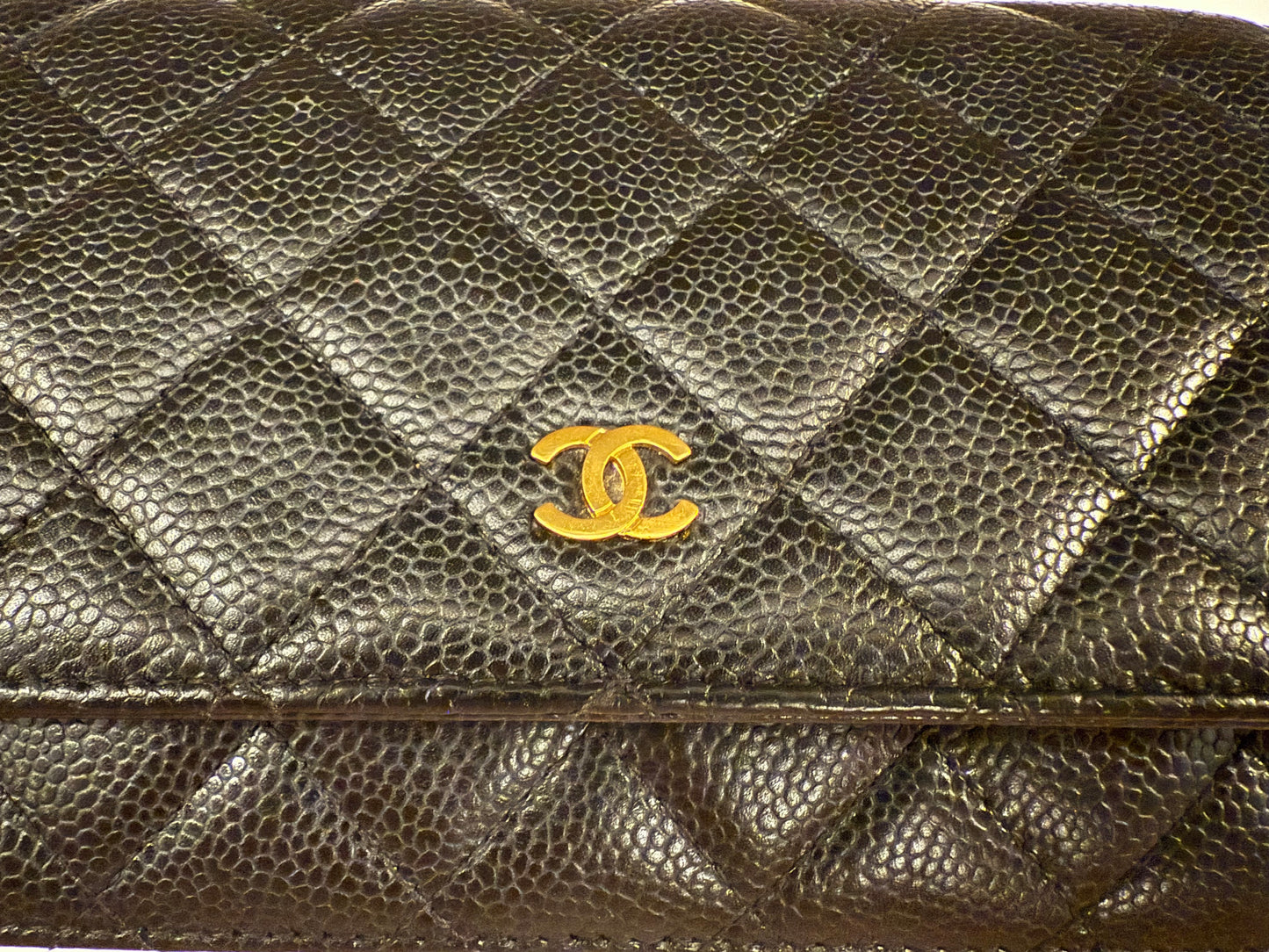 Chanel - Wallet on Chain (WOC) O-Mini Bag - Grained calfskin leather - Black - (mini)