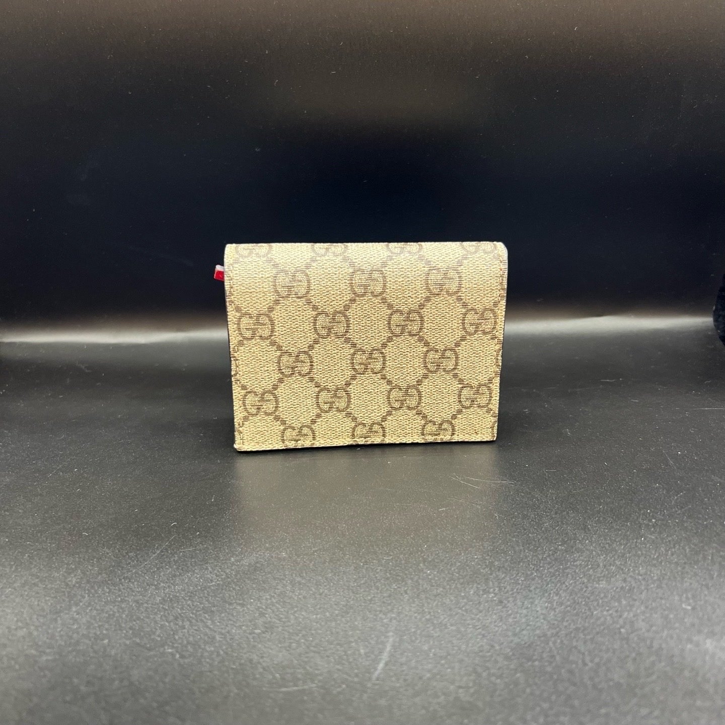 Gucci - Compact Wallet with Cat Motif - GG Supreme canvas and Leather - Beige and Multicolour - (Small)