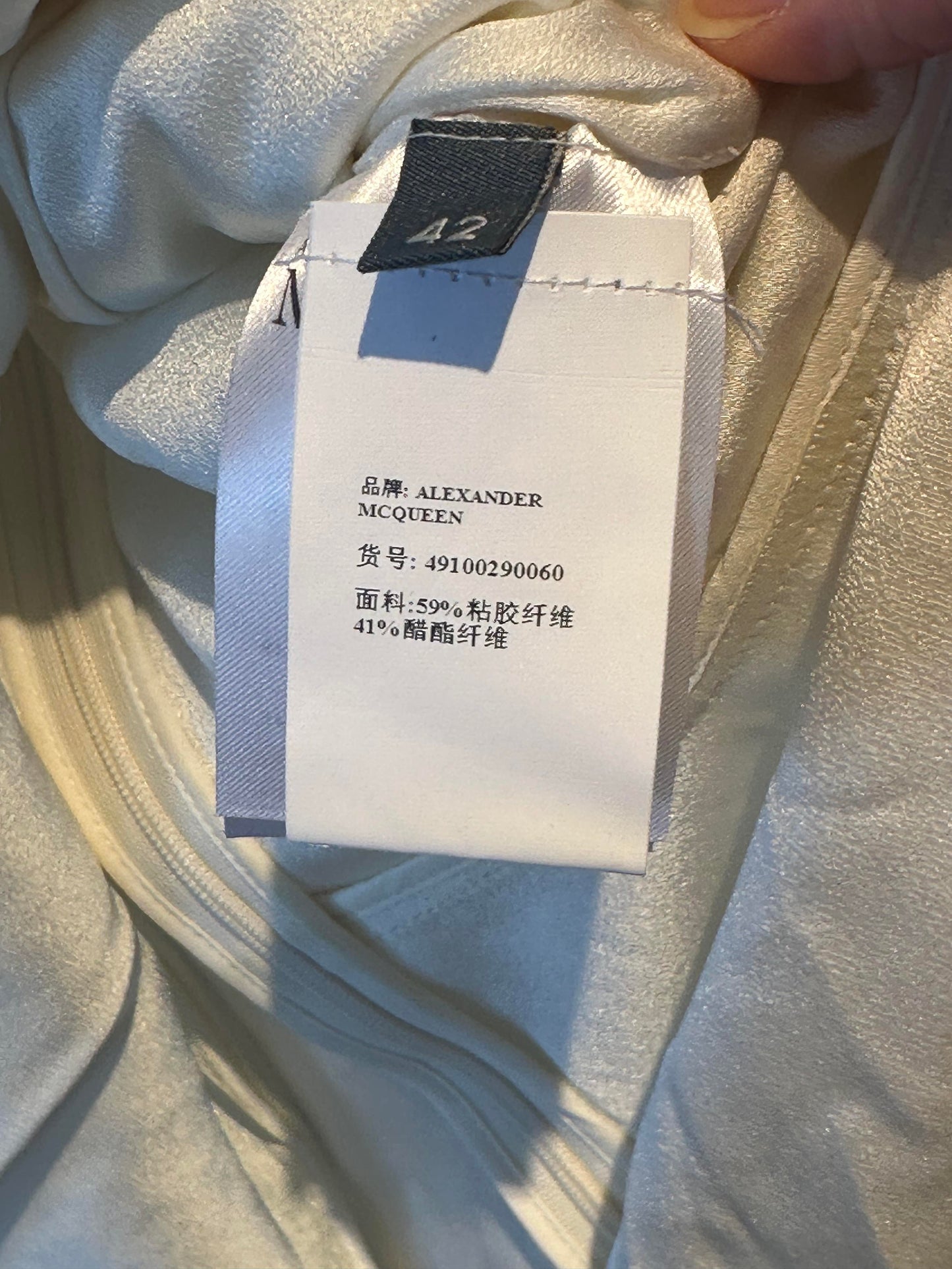 Alexander McQueen - Other - Silk - Beige - (42)