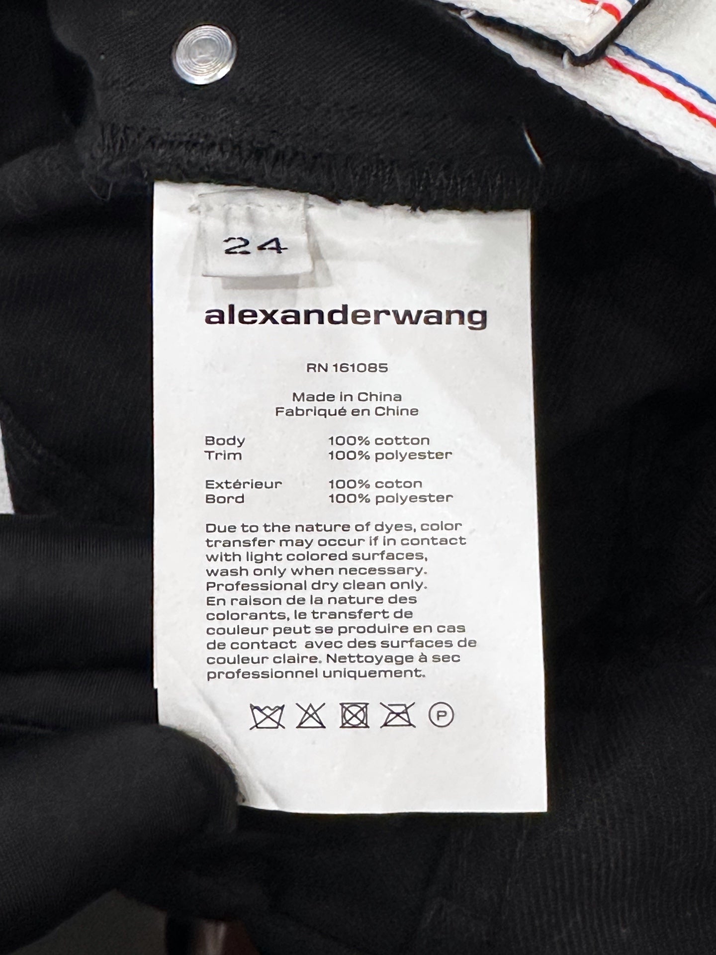 Alexander Wang - Bite - Denim - Jeans - Black - (24)
