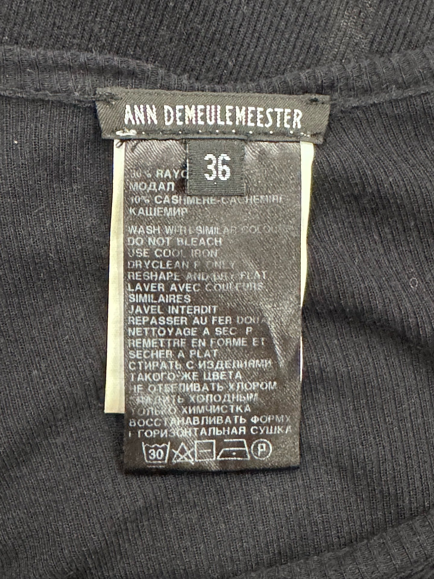 Ann Demeulemeester - Other - Cashmere - Black - (36)
