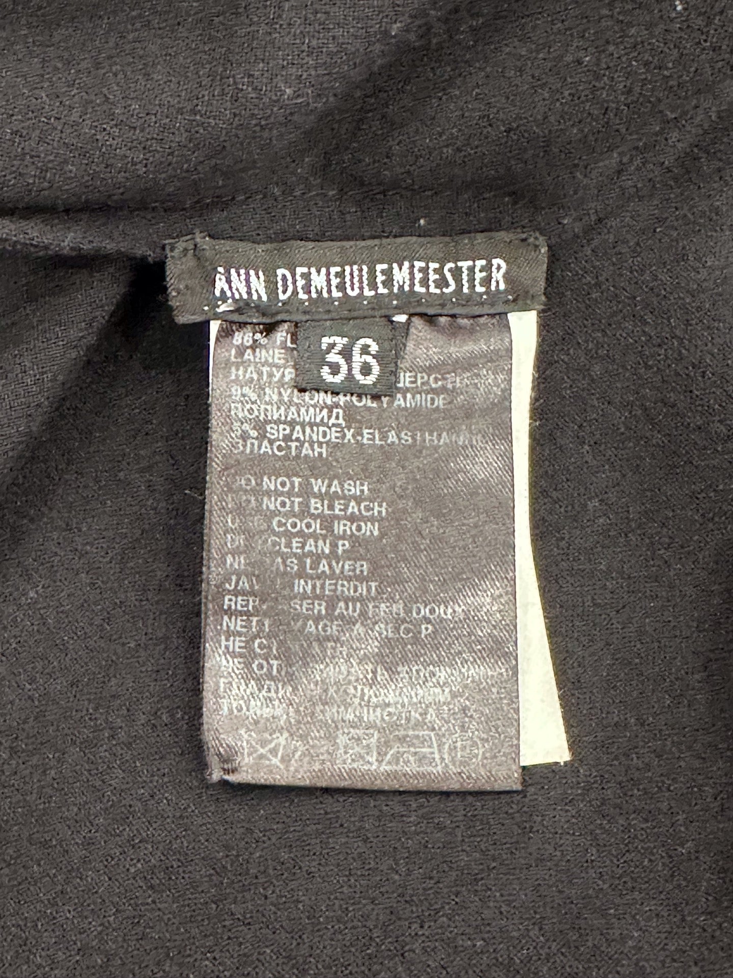 Ann Demeulemeester - Other - Wool - Black - (36)