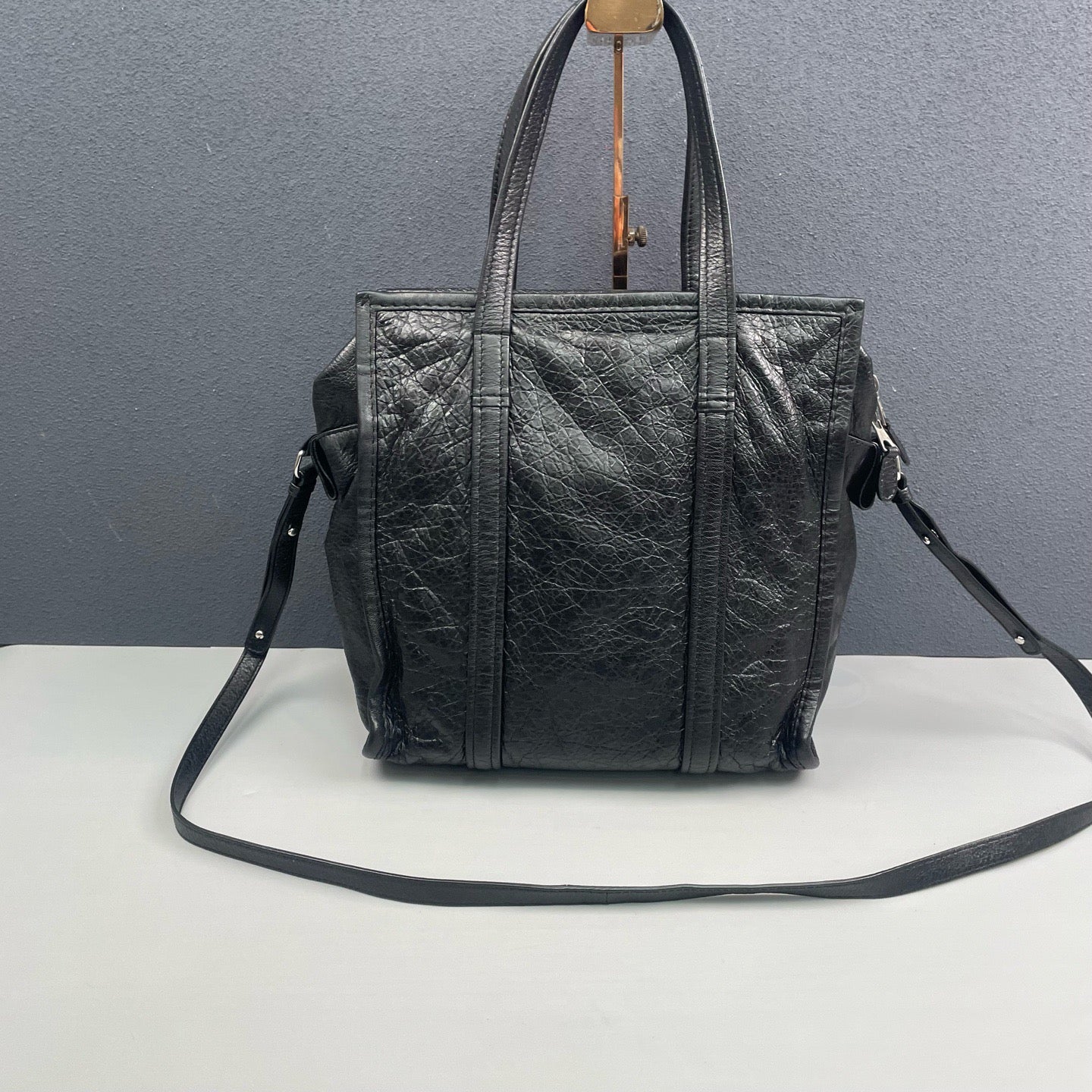 Balenciaga - Bazar - Waxed leather - Black - (medium)